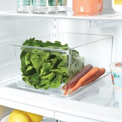 6"x14.5"x9.1" Large Fridge & Pantry Bin Clear - Brightroom™ 1 6"x14.5"x9.1" Large Fridge & Pantry Bin Clear - Brightroom™