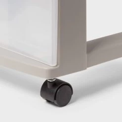 Alternative view of 3 Drawer Wide Cart Tower Gray - Brightroom™