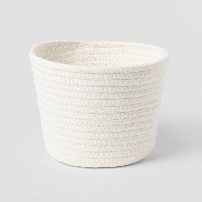 Decorative Coiled Rope Basket - Brightroom™ White 7 Decorative Coiled Rope Basket - Brightroom™ White - Image 7
