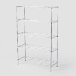 5 Tier Wide Wire Shelving - Brightroom™ Chrome 7 5 Tier Wide Wire Shelving - Brightroom™ Chrome -Brightroom shop GUEST 0fe07d0a 6ff8 42f4 9330 583e85ce96cb