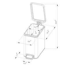 10L Stainless Slim Step Trash Can - Brightroom™ 7 10L Stainless Slim Step Trash Can - Brightroom™ -Brightroom shop GUEST 10927746 ac0a 4425 b0b7 84003a4c5262