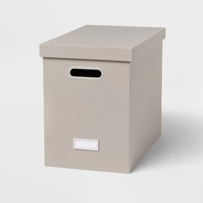 Canvas Hanging File Organizer with Lid - Brightroom™ Black 6 Canvas Hanging File Organizer with Lid - Brightroom™ Black - Image 6