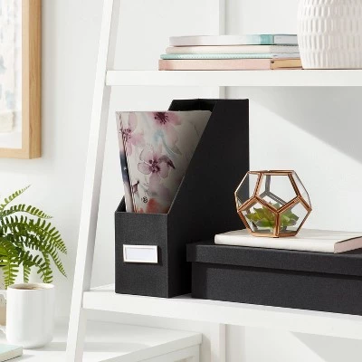 Canvas Magazine File Holder and Organizer - Brightroom™ Blush 1 Canvas Magazine File Holder and Organizer - Brightroom™ Blush