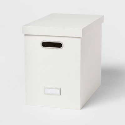 Canvas Hanging File Organizer with Lid - Brightroom™ Black 5 Canvas Hanging File Organizer with Lid - Brightroom™ Black - Image 5