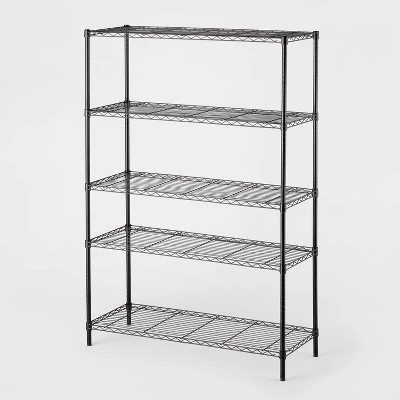5 Tier Wide Wire Shelving - Brightroom™ Chrome 3 5 Tier Wide Wire Shelving - Brightroom™ Chrome - Image 3
