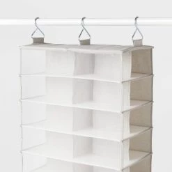 Alternative view of XL Mesh Hanging Shoe Organizer Gray - Brightroom™