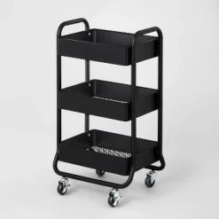 3 Tier Metal Utility Cart - Brightroom™ Black 9 3 Tier Metal Utility Cart - Brightroom™ Black -Brightroom shop GUEST 22276990 d580 4374 ad13 07604bb70246