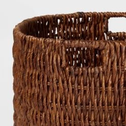Alternative view of Woven Banana Bark Floor Basket - Brightroom™