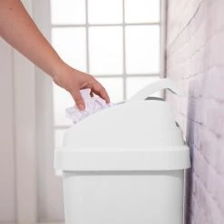 13gal Swing Top Waste Basket White - Brightroom™ 6 13gal Swing Top Waste Basket White - Brightroom™ -Brightroom shop GUEST 37e9eff6 23d4 4f5b 97e1 67762f6c0c37