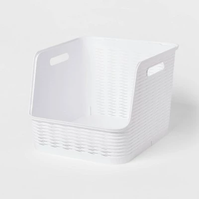 Wave Open Front Bin - Brightroom™ White 6 Wave Open Front Bin - Brightroom™ White - Image 6