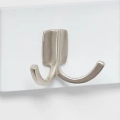 Modern Octopus 5 Hooks Rail Nickel/White - Brightroom™ 3 Modern Octopus 5 Hooks Rail Nickel/White - Brightroom™ -Brightroom shop GUEST 49e746f4 b435 4c5a b7b0 5c158e998b6a