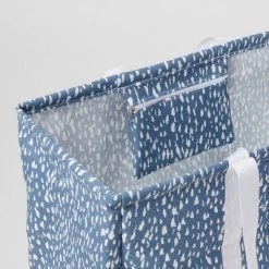 Alternative view of Scrunchable Laundry Tote Textured Blue - Brightroom™
