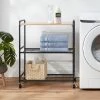 Storage Cart Black Metal with Natural Wood - Brightroom™ 3 Storage Cart Black Metal with Natural Wood - Brightroom™ -Brightroom shop GUEST 55de9fc1 e647 4d6f 9aea 5846e76265df