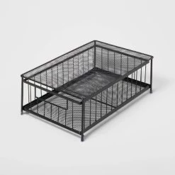 Small Stackable Slide Out Drawer - Brightroom™ Black -Brightroom shop GUEST 56a0f4be f9ec 4b42 b7ea ffb45b62e335