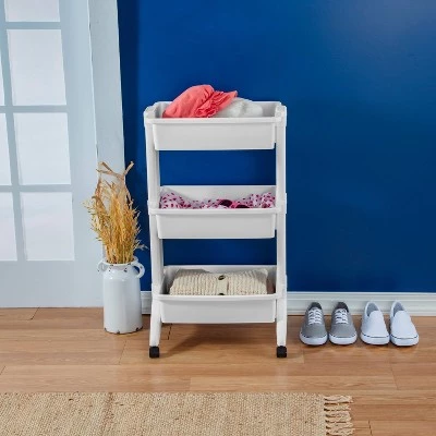 3 Tier Utility Cart White - Brightroom™ 4 3 Tier Utility Cart White - Brightroom™ - Image 4