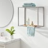 Wall Shelf Brushed Nickel Metal - Brightroom™