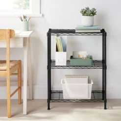 3 Tier Wire Shelving - Brightroom™ Chrome