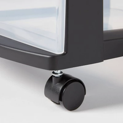 3 Drawer Medium Cart Black - Brightroom™ 2 3 Drawer Medium Cart Black - Brightroom™ - Image 2