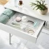 3 Bathroom Plastic Tray Beauty Organizer Set Clear - Brightroom™