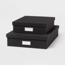 Canvas Desk Storage Box Set of 2 - Brightroom™ Gray 8 Canvas Desk Storage Box Set of 2 - Brightroom™ Gray -Brightroom shop GUEST 865b7d07 3a75 494b 99e8 39d25c3e9964