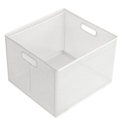 10" x 14" x 13.25" Mesh Crate File Box White - Brightroom™ 1 10" x 14" x 13.25" Mesh Crate File Box White - Brightroom™