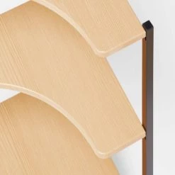 Alternative view of Small Space Wood Storage Cabinet Black Metal - Brightroom™