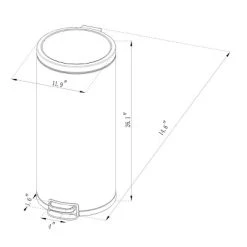 30L Round Step Trash Can - Brightroom™ Silver 8 30L Round Step Trash Can - Brightroom™ Silver -Brightroom shop GUEST 8d36cdc4 9362 4e81 a474 53869d98c8aa
