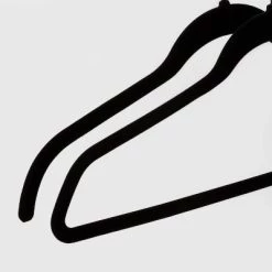 100pk Combo Pack Suit/Shirt Flocked Hangers - Brightroom™ White