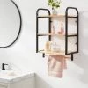 Wood Wall Shelf Black Metal - Brightroom™ 4 Wood Wall Shelf Black Metal - Brightroom™ -Brightroom shop GUEST ac4d10e7 0b56 4b34 a408 516b45c892f3