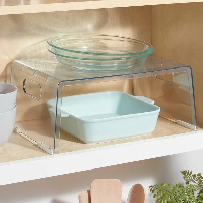 Wide Plastic Cabinet Shelf Clear - Brightroom™ 1 Wide Plastic Cabinet Shelf Clear - Brightroom™