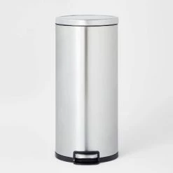 30L Round Step Trash Can - Brightroom™ Silver 11 30L Round Step Trash Can - Brightroom™ Silver -Brightroom shop GUEST b53204f6 a9a6 43d4 ae9d 0fa9b8519751