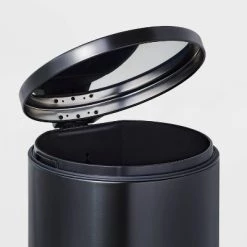 Alternative view of 30L Round Step Trash Can - Brightroom™ Silver