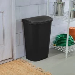 Alternative view of 11.3gal Lift Top Waste Basket Black - Brightroom™