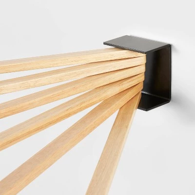 Small Space Wall Mounted Drying Rack Black - Brightroom™ 2 Small Space Wall Mounted Drying Rack Black - Brightroom™ - Image 2