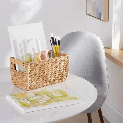 Woven Water Hyacinth Rectangular Basket - Brightroom™ 1 Woven Water Hyacinth Rectangular Basket - Brightroom™