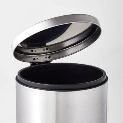 Alternative view of 12L Round Step Trash Can - Brightroom™ Silver