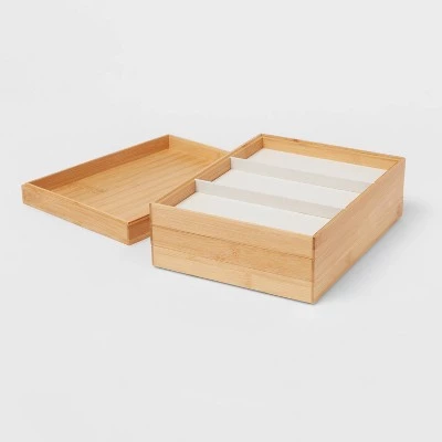 9" x 12" Stackable Bamboo Accessory Tray - Brightroom™ 4 9" x 12" Stackable Bamboo Accessory Tray - Brightroom™ - Image 4