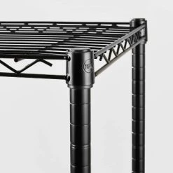 Alternative view of 5 Tier Wire Shelving - Brightroom™ Black