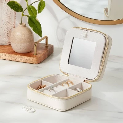 Small Travel Accessory Organizer Off-White - Brightroom™ 1 Small Travel Accessory Organizer Off-White - Brightroom™